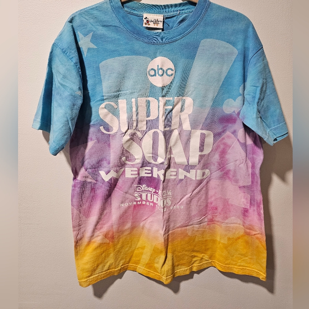 Disney Tie Dye Super Soap Weekend 2000 T Shirt